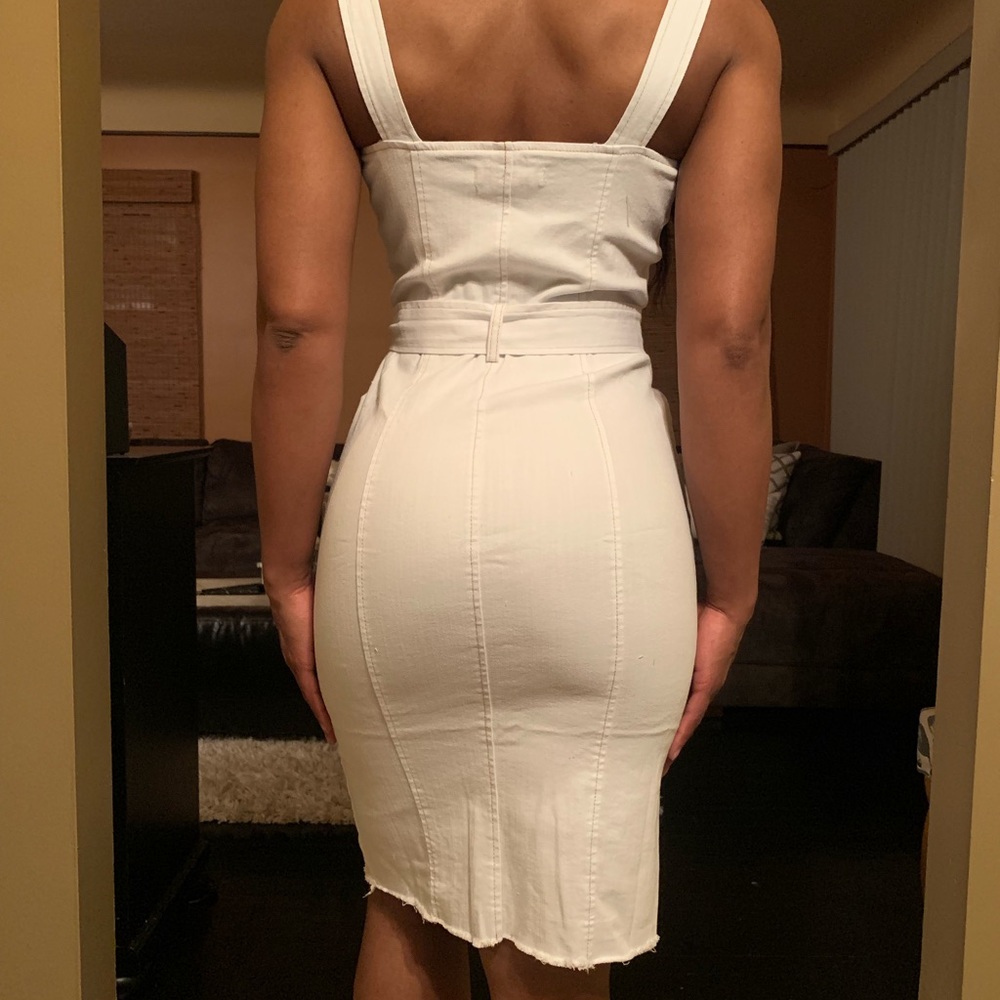 White Denim (Jean) Dress - Picture 3 of 3